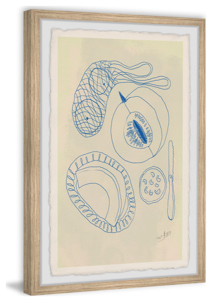 "Grateful and Blessed" Framed Painting Print, 32x32