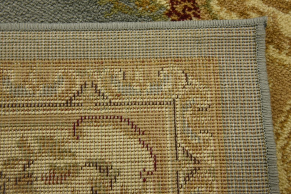 Unique Loom Light Blue Henry Versailles 4' 0 x 4' 0 Square Rug