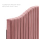 Tufted Platform Bed Frame, King Size, Velvet, Pink, Modern Contemporary, Bedroom