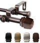 Nona 5/8" Double Curtain Rod Cocoa