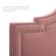 Headboard, Twin Size, Velvet, Pink, Modern Contemporary, Bedroom Master Suite