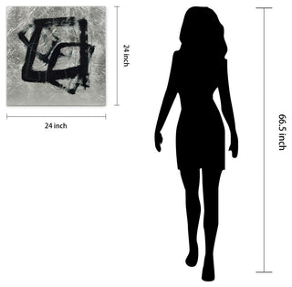 Tessellation I Abstract Wall Art Reverse Printed Tempered Glass With Silver Leaf