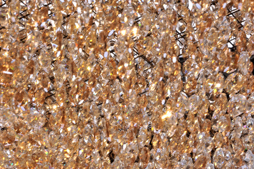 Maxim 39655 Mystic 24" Crystal LED Drum Chandelier - Bronze / Scotch Crystal