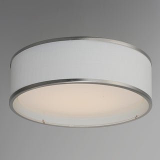 Maxim 10231WL Prime 16" LED Flush Mount Drum Ceiling Fixture - Satin Nickel
