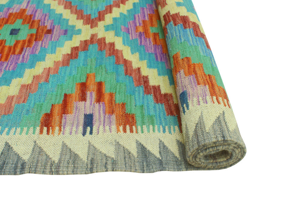 Sangat Kilim Ardys Red/Gold Runner, 2'10x16'1