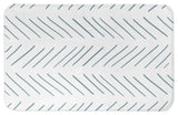 Blue Modern Chevron 34x21 Bath Mat