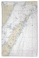 Door County, Green Bay, WI Nautical Map Kitchen Towel