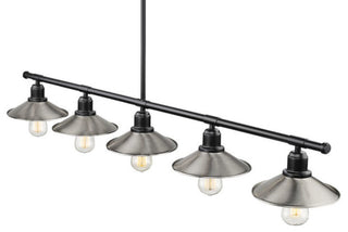 Z-Lite 613-5L Casa 5 Light 51.5"W Linear Chandelier - Factory Brass