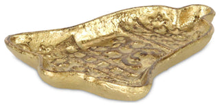 Christmas Bell Cast Iron Gold Catchall Tray