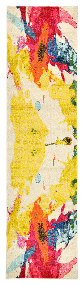 Rug Unique Loom Estrella Beige Runner 2' 7 x 10' 0