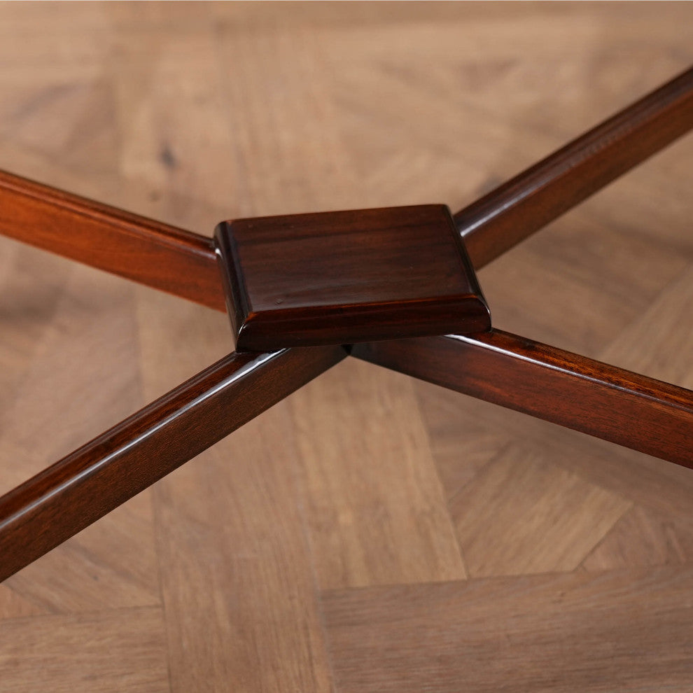 Mahogany Turned Leg Table