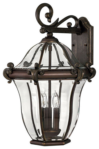 San Clemente Medium Outdoor Wall Sconce, Copper Bronze