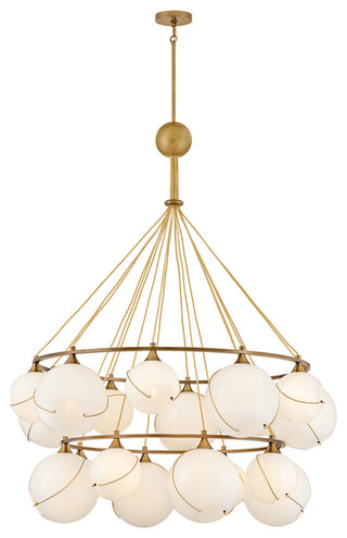 Hinkley Skye Extra Large Two Tier Chandelier, Heritage Brass