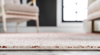 Rug Unique Loom Del Mar Red Rectangular 5' 0 x 8' 0