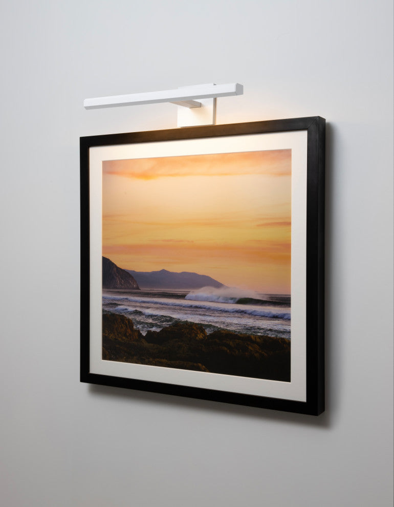 Cerno Art Light, 12"W, White, 3500K, Hardwire 120V Dimmable