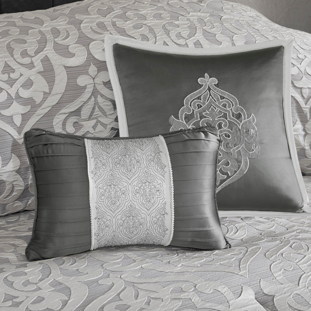 Madison Park Odette 8 Piece Jacquard Comforter Set