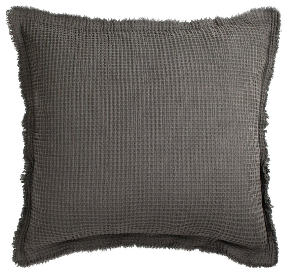 Tipton Matelasse Sham, Charcoal Euro