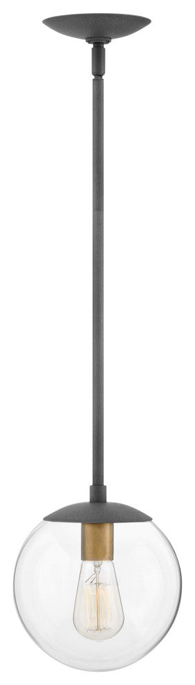 Hinkley Lighting 3747 Warby 1 Light 10"W Globe Pendant - Black