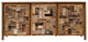 Recycled Teak Wood Apaza Bathroom Linen Cabinet With 3 Doors