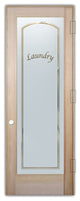 Laundry Door - Classic Arched - Douglas Fir (stain grade) - 30" x 80" - Knob...
