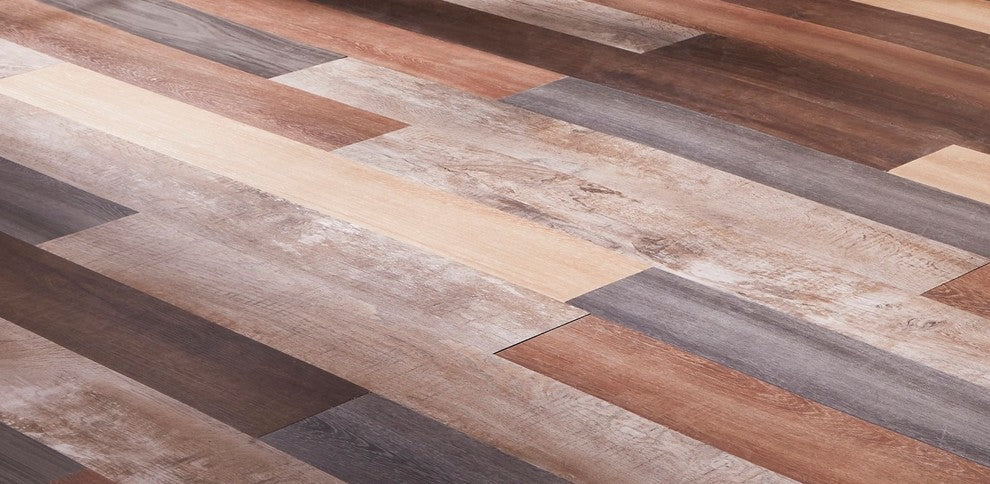 Versaplank Peel and Stick 6" x 48" x 2.5mm Luxury Vinyl Plank, 10-Piece Set