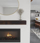 Weathered Beam Mantel, Burnt Almond, 60"