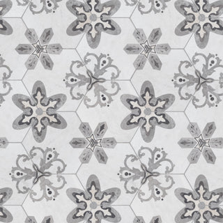 Mazzo Hex Deco Garden Porcelain Floor and Wall Tile