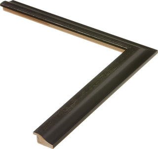 Formal Black Picture Frame, 1-1/2", Easle Back, Traditional, 4 x 6