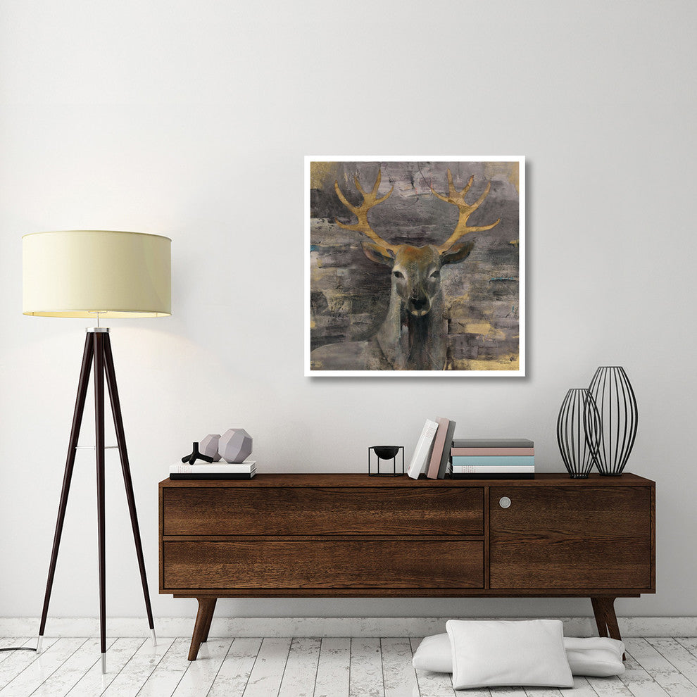 "The Leader Gold" Digital Paper Print by Albena Hristova, 38"x38"