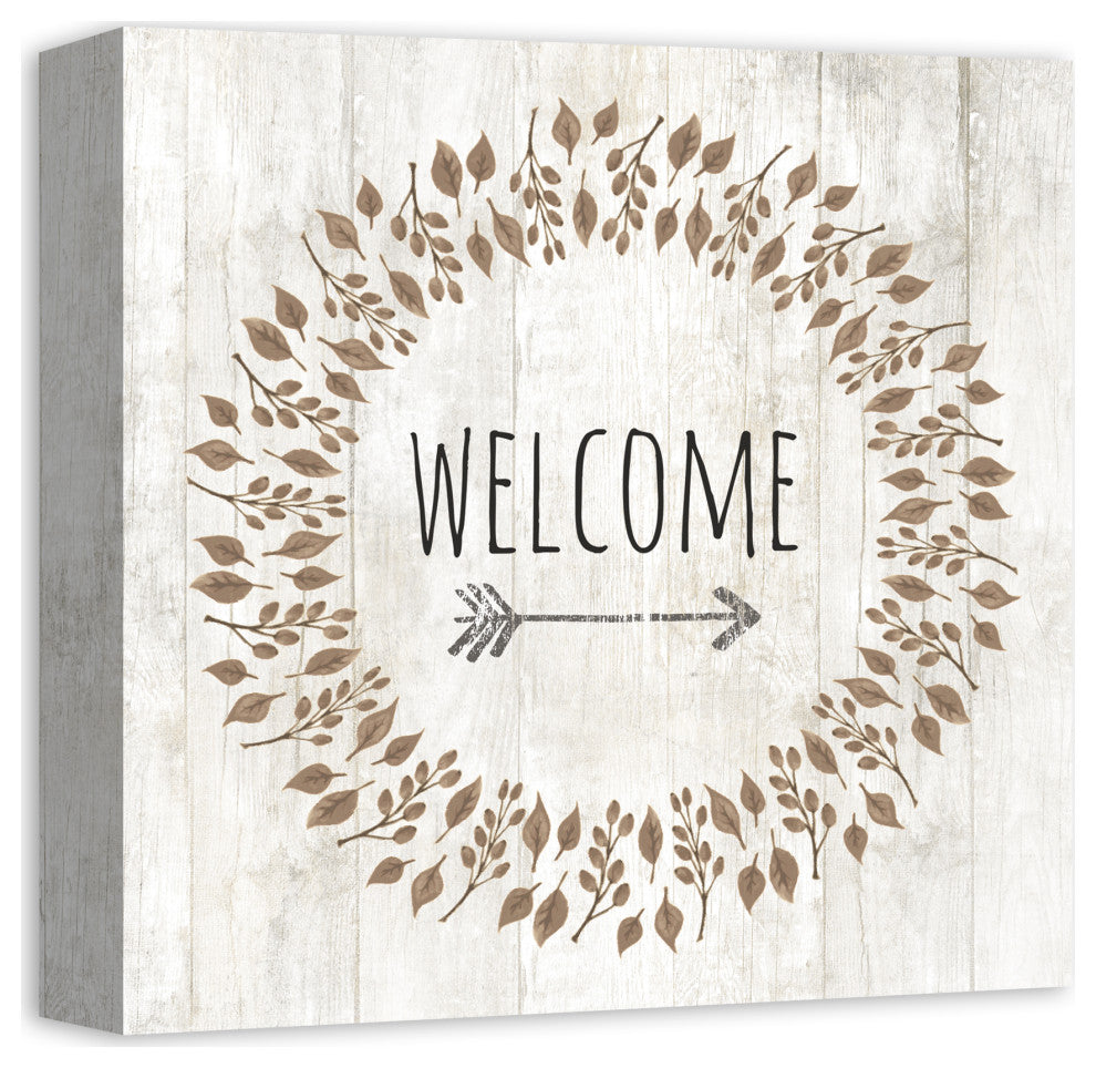 Autumn Welcome 12x12 Canvas Wall Art