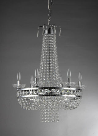 Crystal Chrome Finish Pendant Lamp
