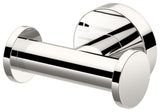Glam Robe Hook, Polished Nickel, Double