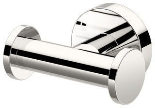 Glam Robe Hook, Polished Nickel, Double