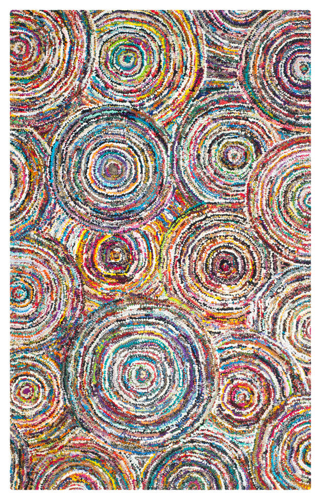 Safavieh Nantucket Collection NAN514 Rug, Multi, 5' X 8'