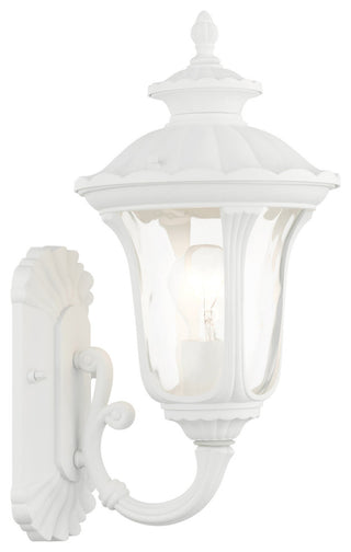 Textured White Traditional, Victorian, Sculptural, Outdoor Wall Lantern