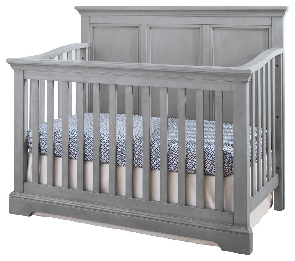 Hanley 56"W Wood Convertible Crib, Cloud