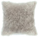 Cashmere Fur Pillow Light Grey