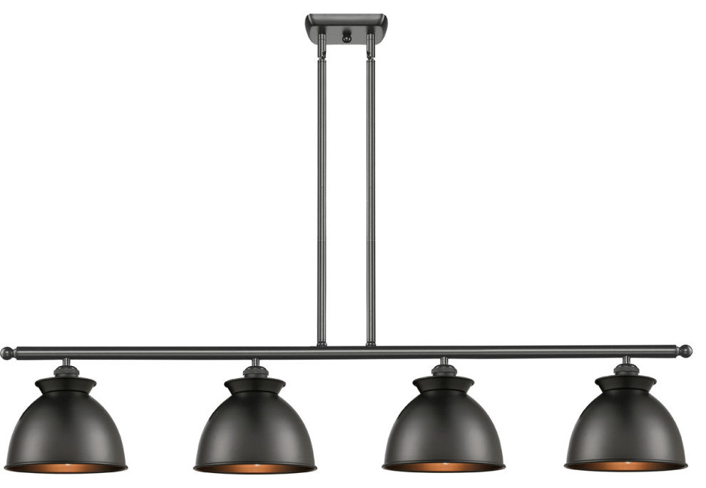INNOVATIONS LIGHTING 516-4I-BK-M14-BK Adirondack 3 Light Island Light