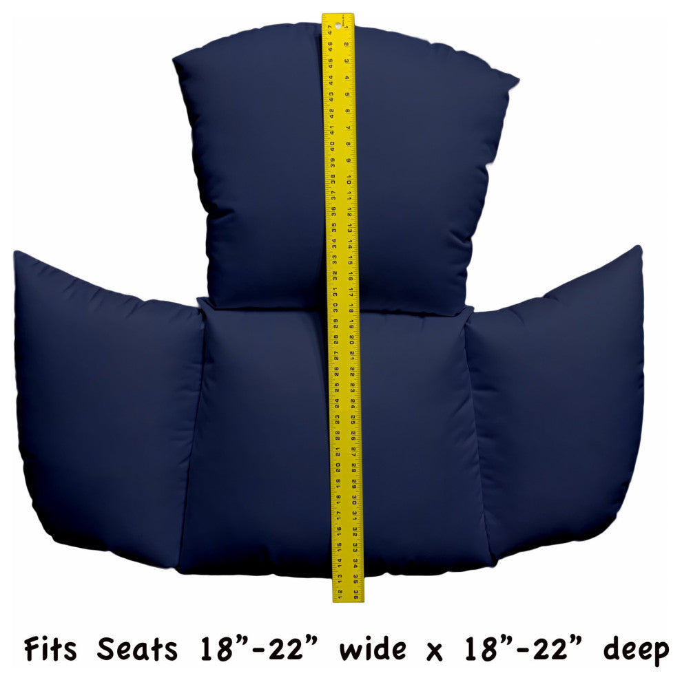 Primo Navy Blue Indoor Outdoor Replacement Cushion for Egg Chair