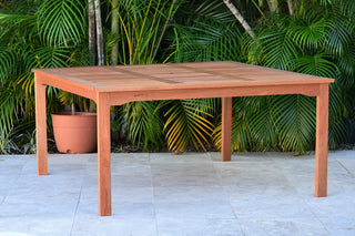Amazonia Arizona 9-Piece Square Patio Dining Set | Eucalyptus Wood