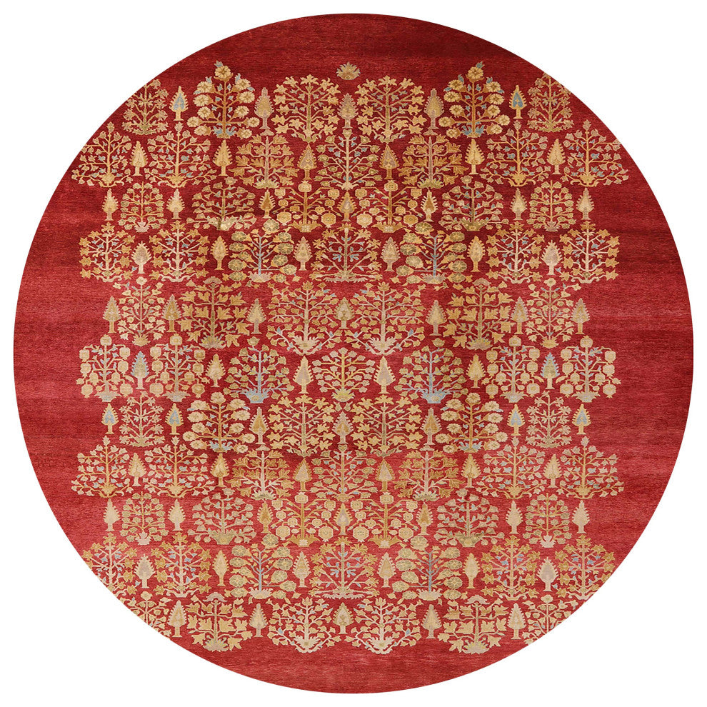 Ahgly Company Indoor Round Mid-Century Modern Area Rugs, 3' Round