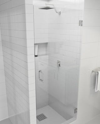 78x24.375-24.75" Frameless Shower Door, Enduroshield Technology, Brushed Nickel