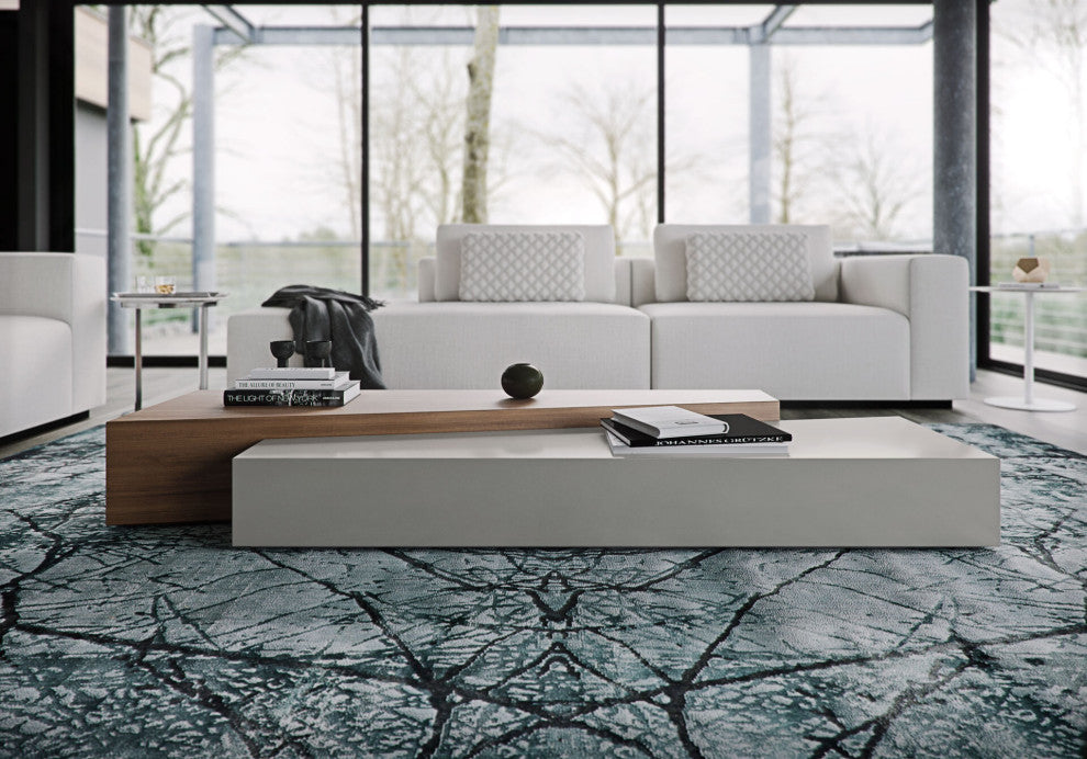 Loftus Coffee Tables in Walnut and Chateau Gray