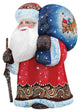 Enjoy The Moment Santa, Woodcarved Figurine