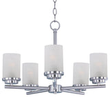 Maxim 10205 Corona 22"W 5 Light Chandelier - Satin Nickel