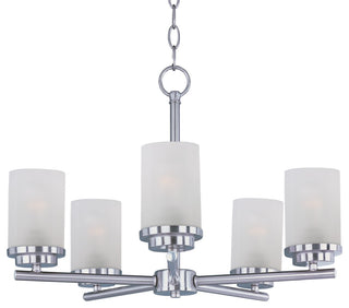 Maxim 10205 Corona 22"W 5 Light Chandelier - Satin Nickel