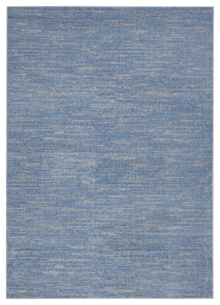 Nourison Essentials 5' x 7' Blue/Grey Outdoor Area Rug