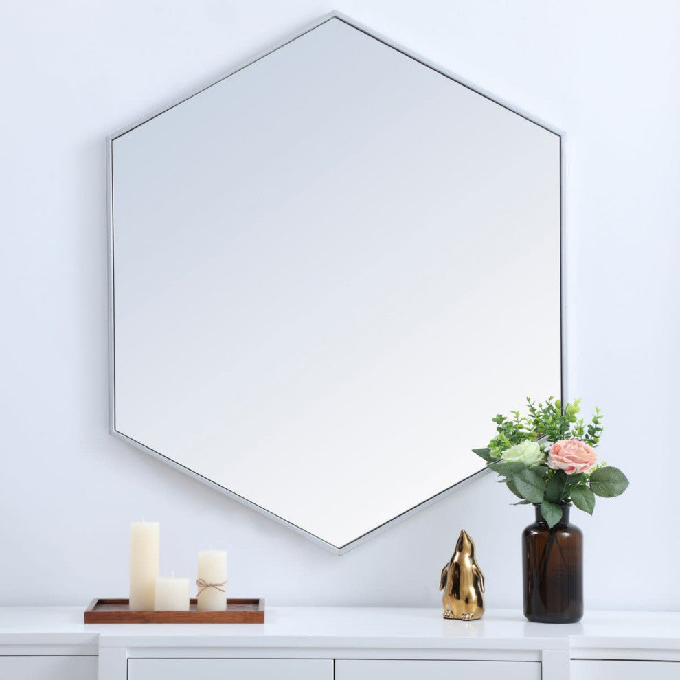 Elegant Lighting MR4538 Decker 38" W x 32" H Contemporary - Brass