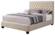 Coaster Chloe Upholstered Bed Queen, Cream 300007Q