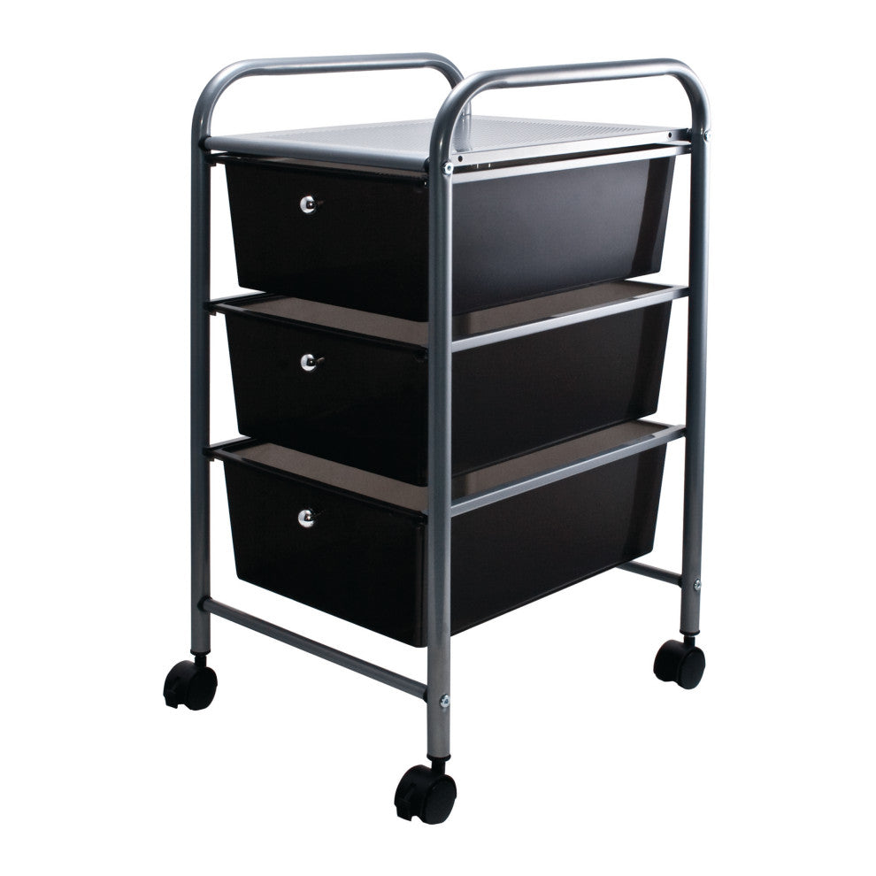 3 Drawer Organizer, Smoke-colored Drawers